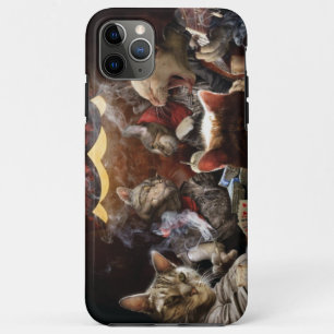 Funda Para iPhone 11 Pro Max Gatos jugando al póquer