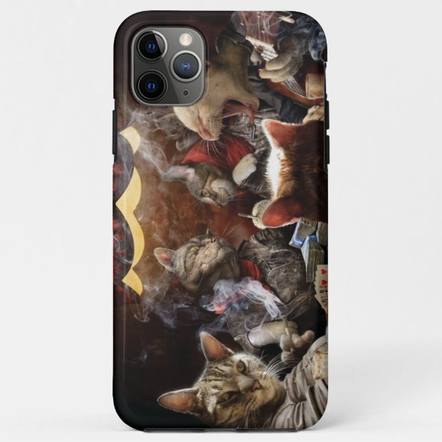 Funda De Case-Mate Para iPhone Gatos jugando al póquer (Reverso)