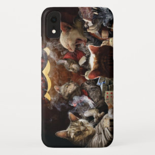 Funda Para iPhone XR Gatos jugando al póquer