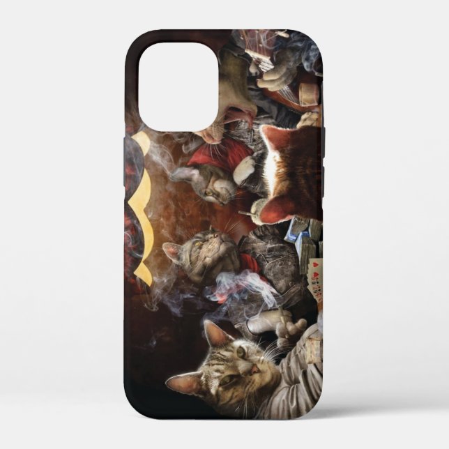 Funda De Case-Mate Para iPhone Gatos jugando póquer   (Reverso )