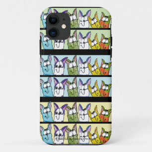 Funda Para iPhone 11 Gatos Kitty Coloridos