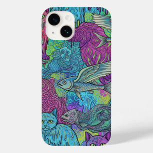 Funda Para iPhone 14 De Case-Mate Gatos y aves de corral por Natasha Us