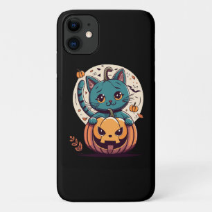 Funda Para iPhone 11 Gatos y Calabazas para un Feliz Halloween!