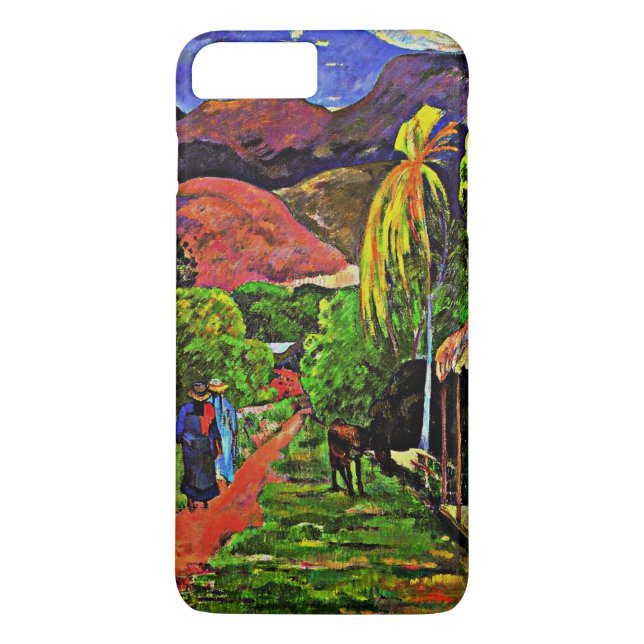 Funda De Case-Mate Para iPhone Gauguin - Carretera en Tahití (Reverso)