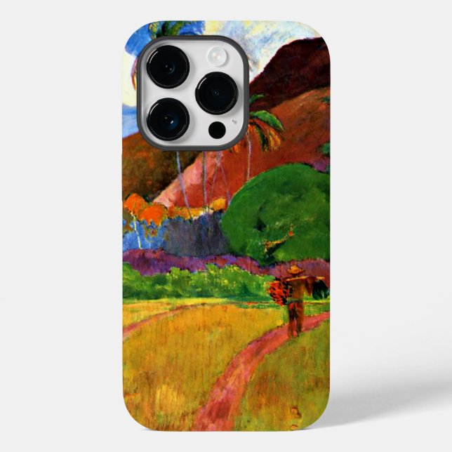 Funda De Case-Mate Para iPhone Gauguin - Montañas Tahitianas, (Reverso )