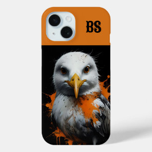 Funda Para iPhone 15 Gaviota disfrazada de Halloween linda y espeluznan