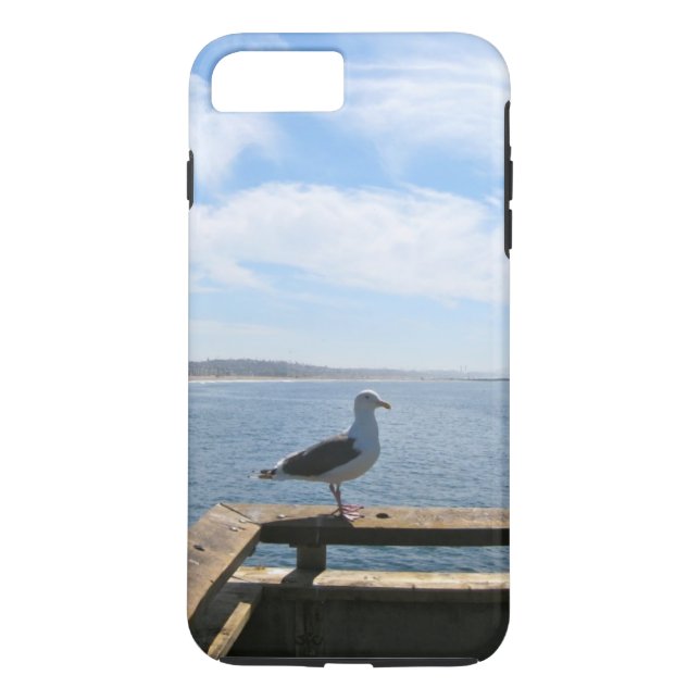 Funda De Case-Mate Para iPhone Gaviota escénica Barely There (Reverso)