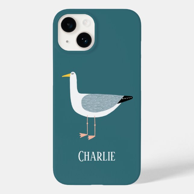 Funda De Case-Mate Para iPhone Gaviota personalizada (Reverso )