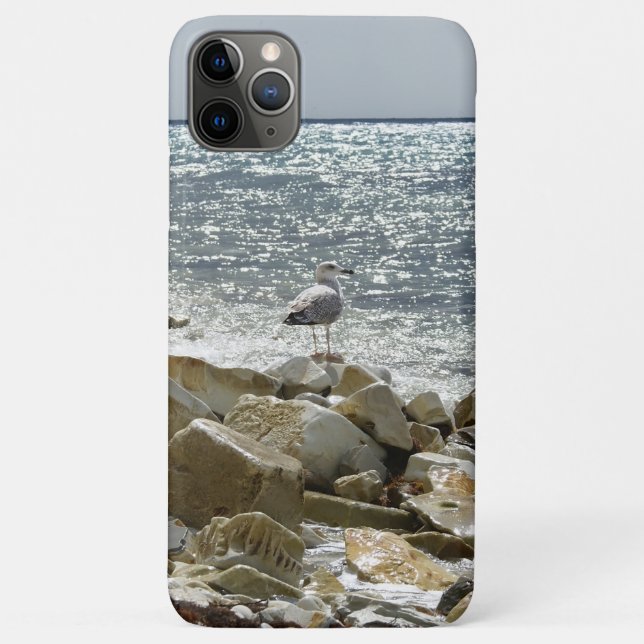 Funda De Case-Mate Para iPhone Gaviota y mar (Reverso)