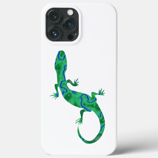 Funda De Case-Mate Para iPhone Gecko verde (Reverso )