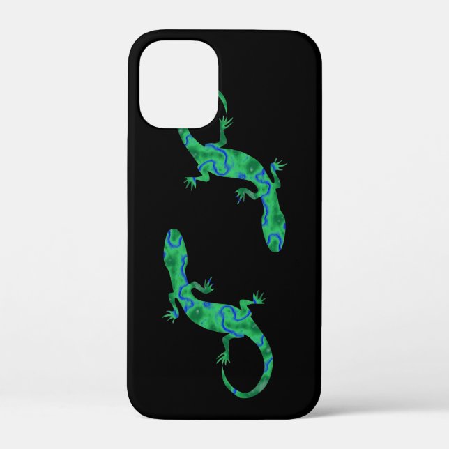 Funda De Case-Mate Para iPhone Gecko verde (Reverso )