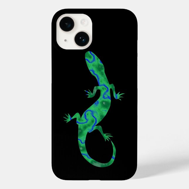 Funda De Case-Mate Para iPhone Gecko verde (Reverso )