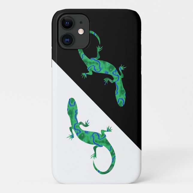 Funda De Case-Mate Para iPhone Gecko verde (Reverso)