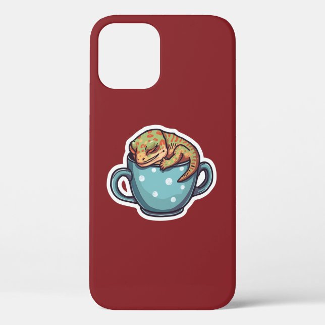 Funda De Case-Mate Para iPhone Geco durmiendo (Reverso )