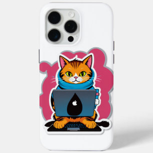 Funda Para iPhone 15 Pro Max Geeky Cat Series
