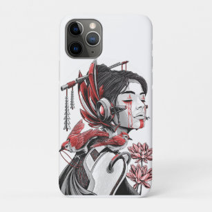 Funda Para iPhone 11 Pro Geisha cibernética