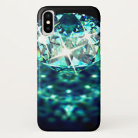 Gema de diamantes turquesa negro brillante y elega