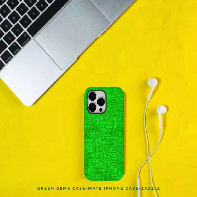 Funda De Case-Mate Para iPhone Gemas verdes (Subido por el creador)