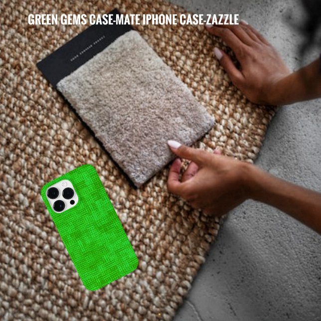 Funda De Case-Mate Para iPhone Gemas verdes (Subido por el creador)