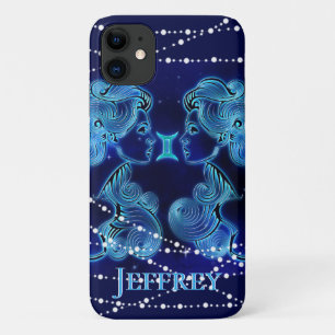 Funda Para iPhone 11 Gemini en azul oscuro II