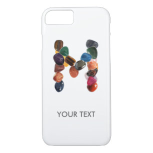 Funda Para iPhone 8/7 Gemstone inicial personalizable "M"