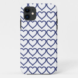 Funda Para iPhone 11 Gemstone Sapphire Blue Heart