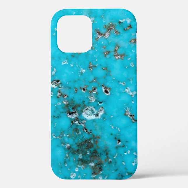 Funda De Case-Mate Para iPhone Gemstone Series - Estuche para iPhone Turquoise Fu (Reverso )