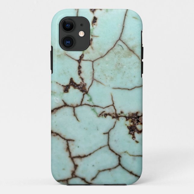 Funda De Case-Mate Para iPhone Gemstone Series - Turquesa Crackeado (Reverso)