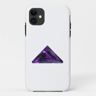 Funda Para iPhone 11 Gemstone triangular púrpura