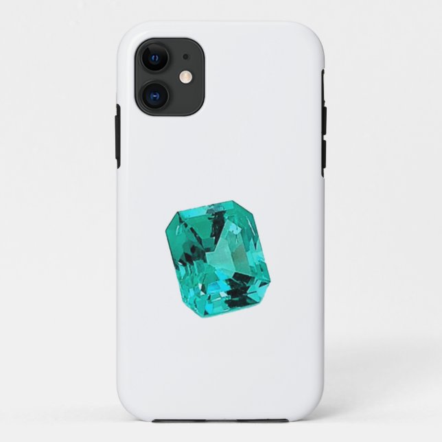 Funda De Case-Mate Para iPhone Gemstone verde esmeralda (Reverso)