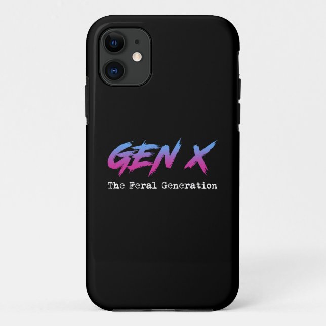 Funda De Case-Mate Para iPhone Gen X - La Generación Feral (Reverso)