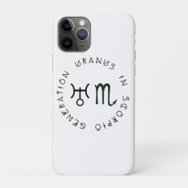 Funda Para iPhone 11 Pro Generación Urano en Escorpio Astrología Zodíaco