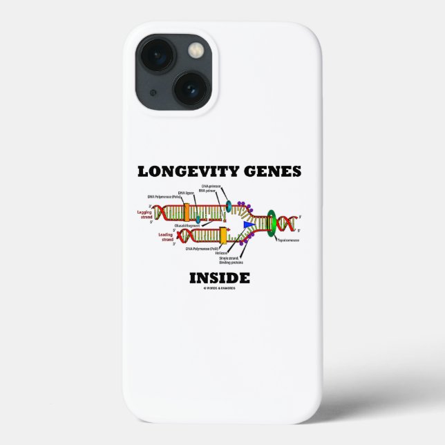 Funda De Case-Mate Para iPhone Genes de longevidad dentro del humor de replicació (Reverso)