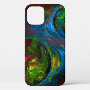 Funda Para iPhone 12 Génesis Arte abstracto azul