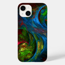 Funda Para iPhone 14 De Case-Mate Génesis Arte abstracto azul