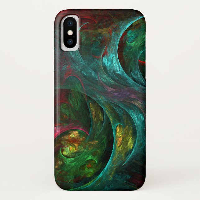 Funda De Case-Mate Para iPhone Génesis Resumen Arte (Reverso)