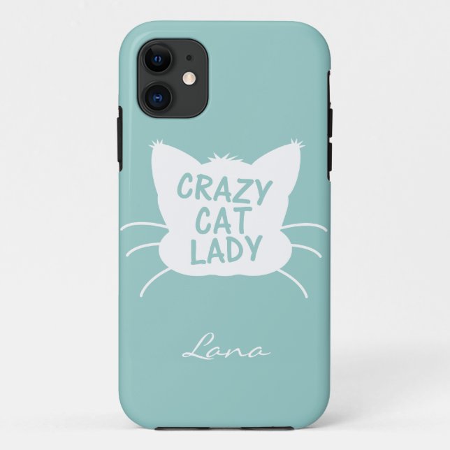 Funda De Case-Mate Para iPhone Gente loca personalizada en azul Wavecrest (Reverso)