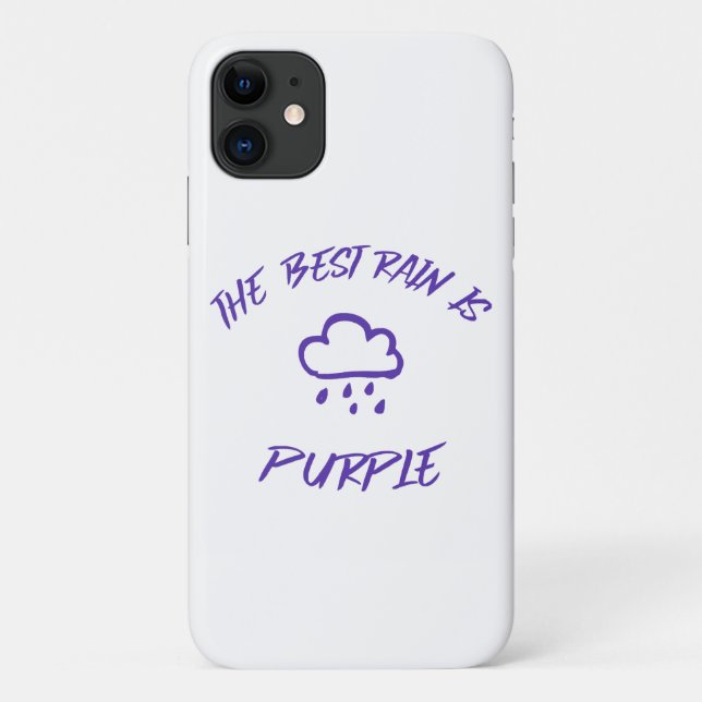 Funda De Case-Mate Para iPhone GenX La mejor lluvia es púrpura (Reverso)