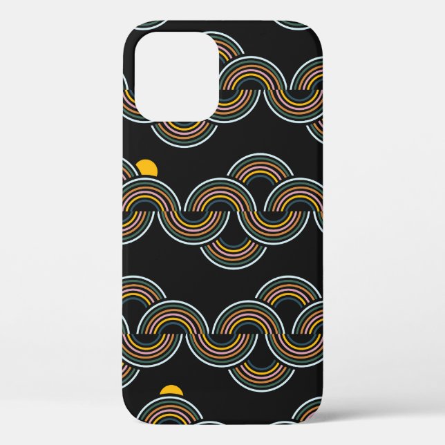 Funda De Case-Mate Para iPhone Geo Stripe: Diseño de moda (Reverso )