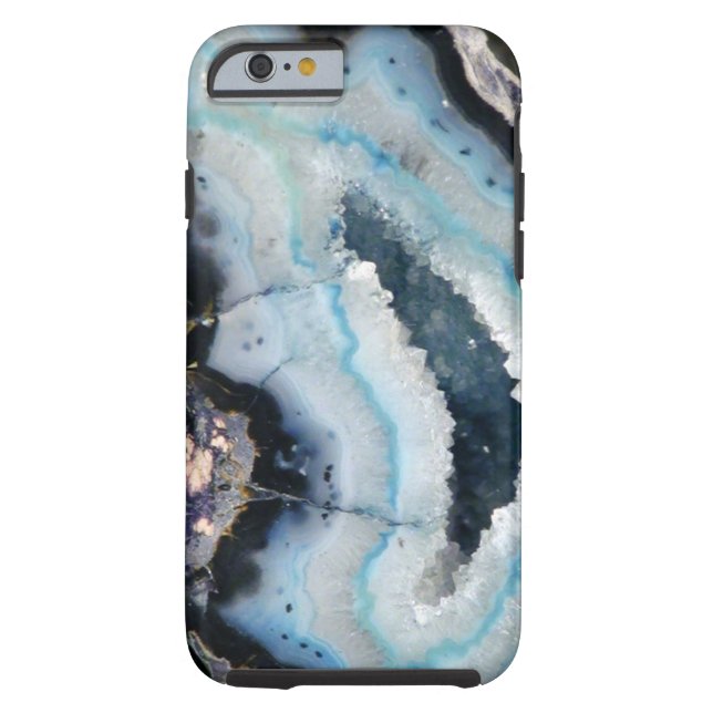 Funda De Case-Mate Para iPhone geode azul (Reverso)