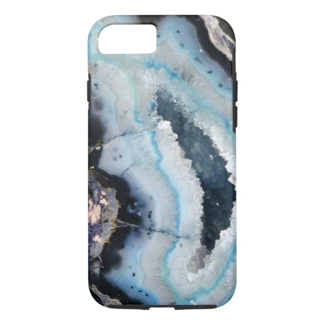 Funda De Case-Mate Para iPhone geode azul (Reverso)