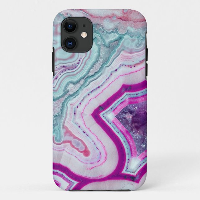 Funda De Case-Mate Para iPhone Geode De Agate De Cute (Reverso)
