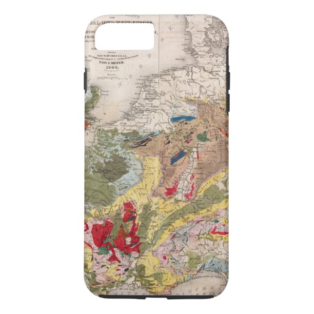Funda De Case-Mate Para iPhone Geología de Europa (Reverso)