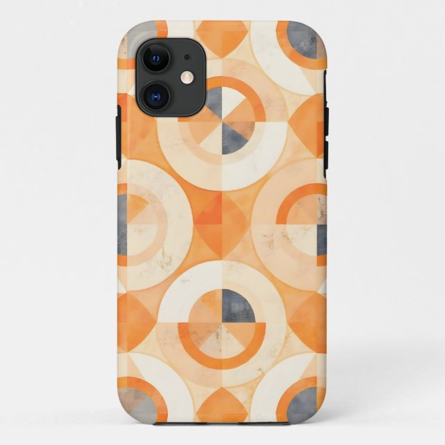 Funda De Case-Mate Para iPhone Geometría de la Tierra Desfasada (Reverso)