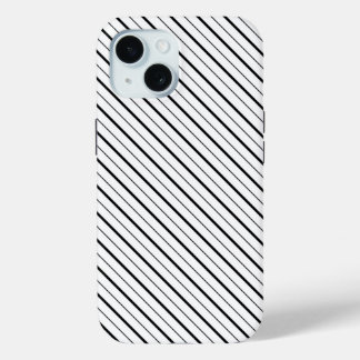 Funda Para iPhone 15 Geometría de línea negra simple