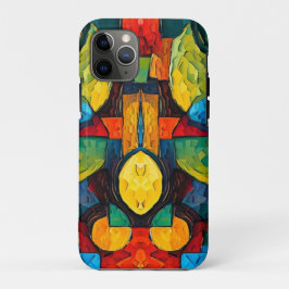 Funda Para iPhone 11 Pro Geometría de Sueños Vibrantes – Arte Abstracto Mod