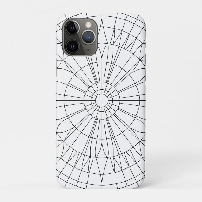 Funda De Case-Mate Para iPhone Geometric Mandala Pattern (Reverso)