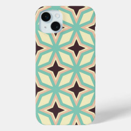 Funda Para iPhone 15 Mini Geometric pattern with alternating dark star shape