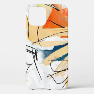 Funda Para iPhone 12 Geometric strokes abstraction. Abstract painting, 