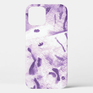 Funda Para iPhone 12 Geométrica Animal Texturado. Cruces de lavanda. L